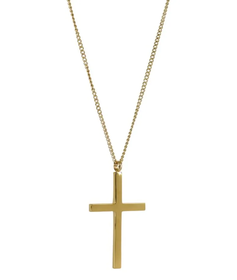 Cross Långt Halsband Guld>Arock New