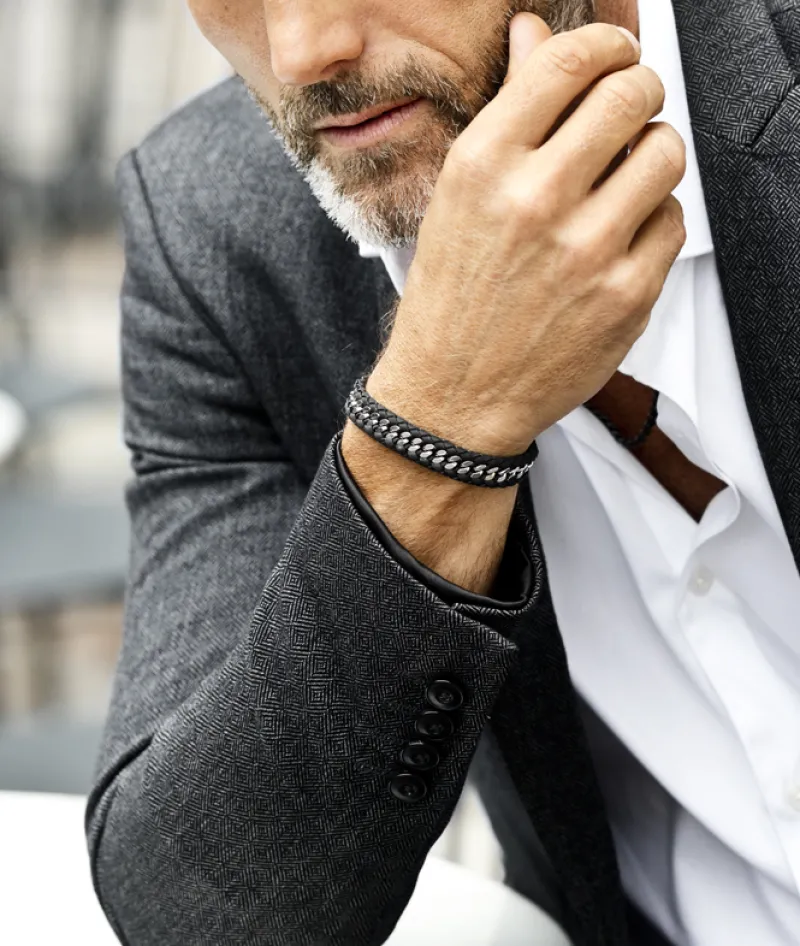Arock KIAN Svart/ Stål – 363232>Armband Online