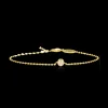 S Grand Bezel 8 mm, Crystal (guld)>Blomdahl Armband Clearance