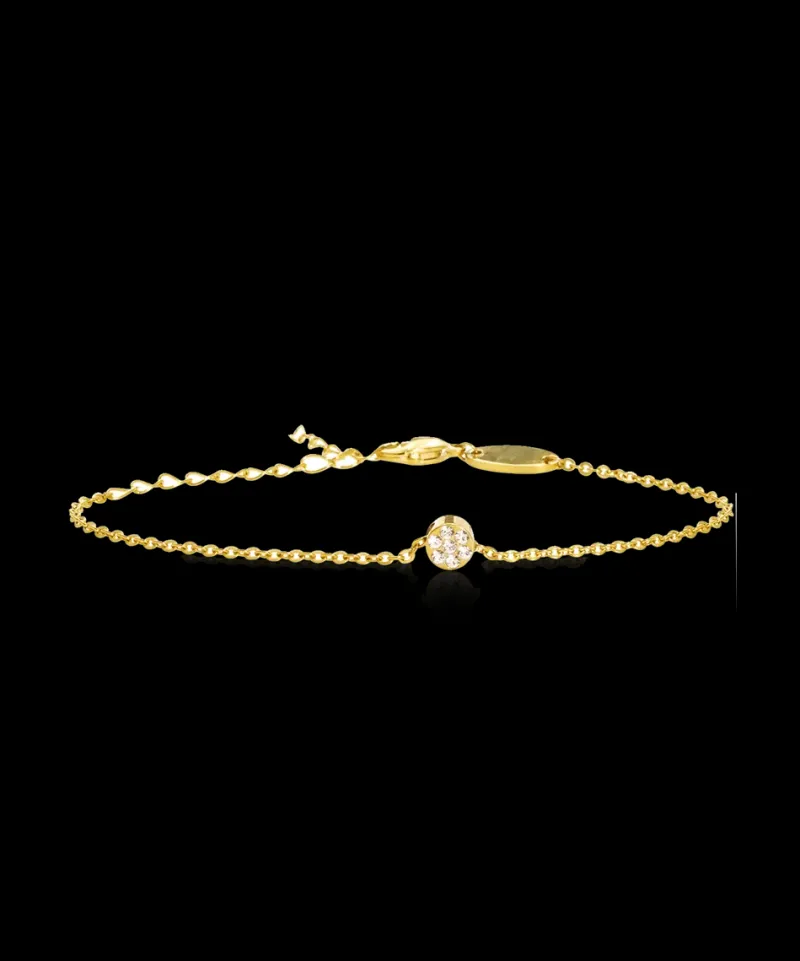 S Grand Bezel 8 mm, Crystal (guld)>Blomdahl Armband Clearance