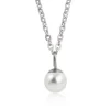 Halsband Pearl White 33‑2433‑0659>Blomdahl Best