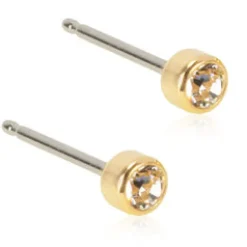 Örhängen Bezel Crystal 3 mm 15‑1302‑01>Blomdahl Sale