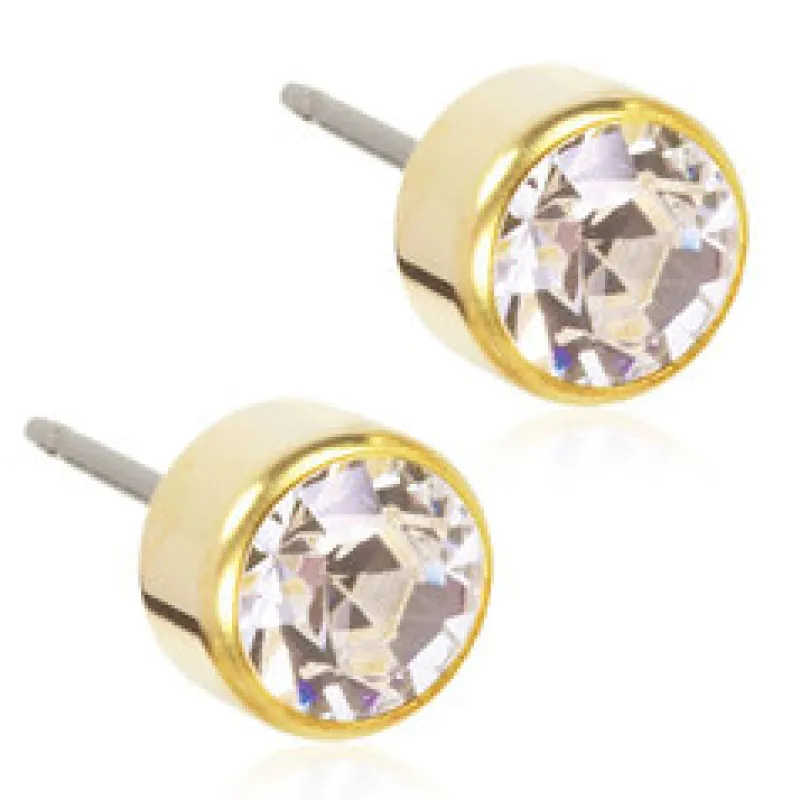 Örhängen Bezel Crystal 6 mm 15‑1309‑01>Blomdahl