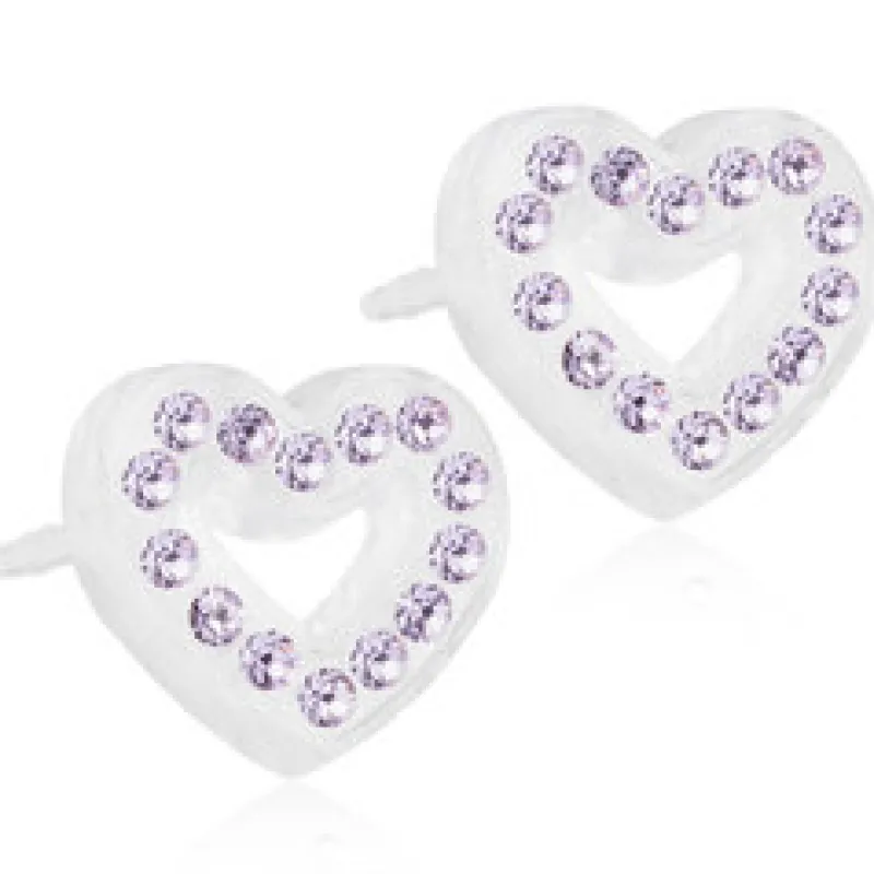 Örhängen Brilliance Heart Hollow Violet 15‑01121‑26>Blomdahl Hot