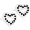 Örhängen Brilliance Heart Hollow Jet 15‑01121‑07>Blomdahl Best