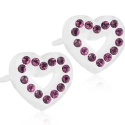 Örhängen Brilliance Heart Hollow Amethyst 15‑01121‑13>Blomdahl Sale
