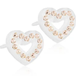 Örhängen Brilliance Heart Hollow Golden Rose 15‑01121‑75>Blomdahl