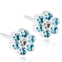 Örhängen Daisy Aquamarine Crystal 15‑0114‑55>Blomdahl Hot