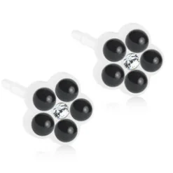 Örhängen Daisy Pearl Jet 15‑0114‑77>Blomdahl