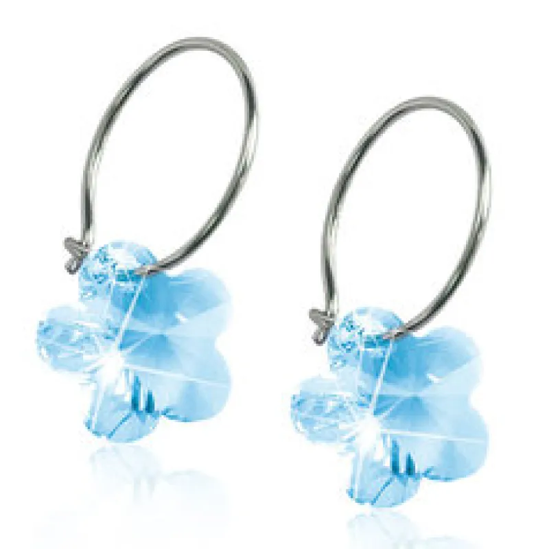 Örhängen Flower Aquamarine 15‑1257‑05>Blomdahl Hot