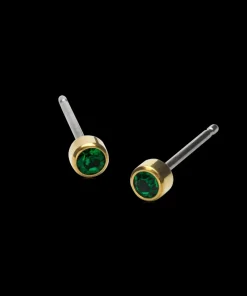 GT Bezel 3 mm, Emerald>Blomdahl Örhängen Sale