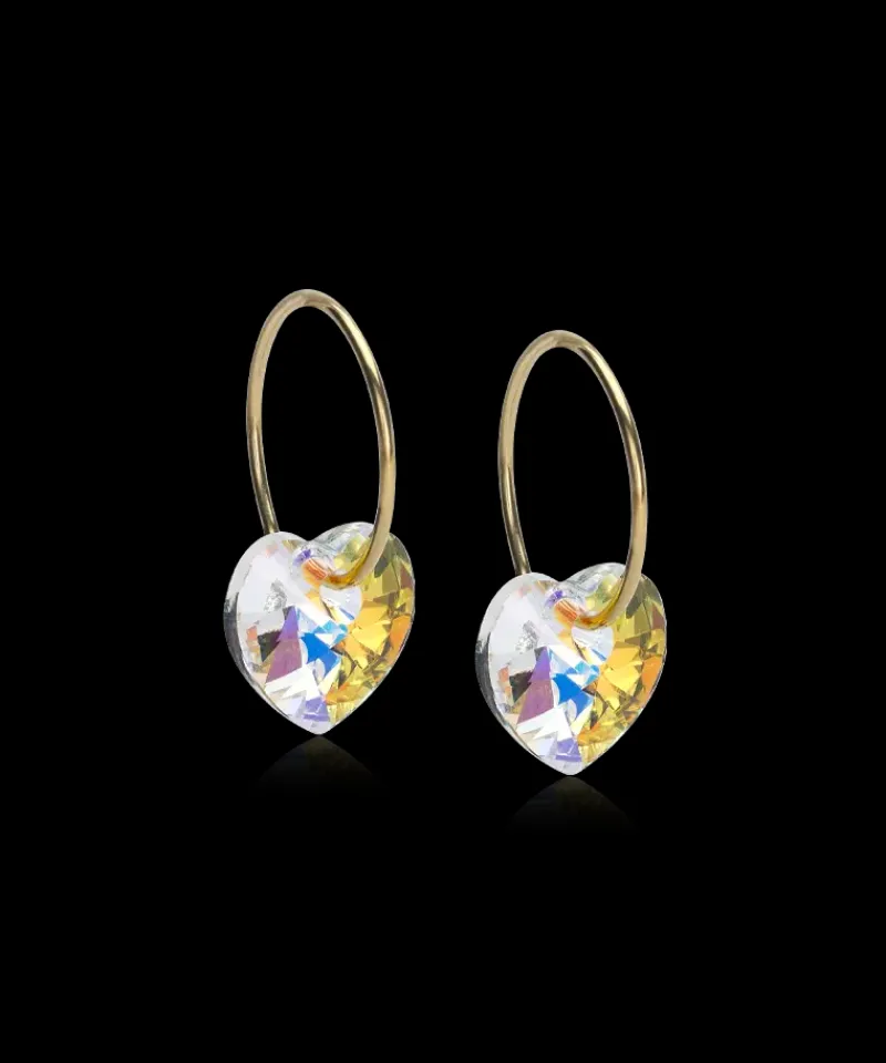 Örhängen GT Ear Ring 14 mm, Heart 10 mm, Rainbow 15-1355-02>Blomdahl Clearance