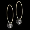 Örhängen GT Ear Ring 25 mm, Round 8 mm, Black diamond 15-1381-4812>Blomdahl Clearance