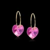Örhängen GT Ear Ring 14 mm, Heart 10 mm, Rose 15-1355-03>Blomdahl New