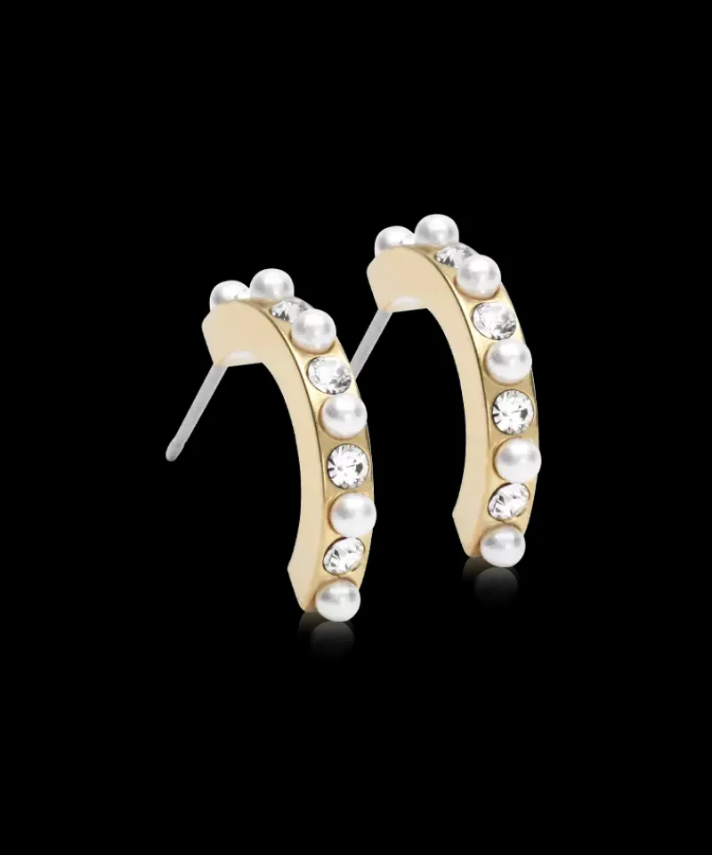 Örhängen GT Pendant Mixed Curved 15 mm, Crystal/White 15-13147-159>Blomdahl New