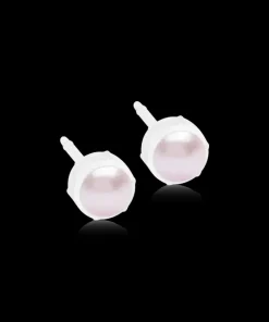 Örhängen MP Bezel Pearl 6 mm, Light rose 15-0109-64>Blomdahl Discount