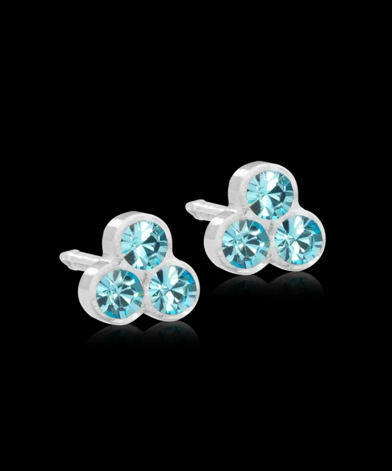 MP Clover 6 mm, Aquamarine>Blomdahl Örhängen Outlet