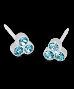 MP Clover 6 mm, Aquamarine>Blomdahl Örhängen Outlet
