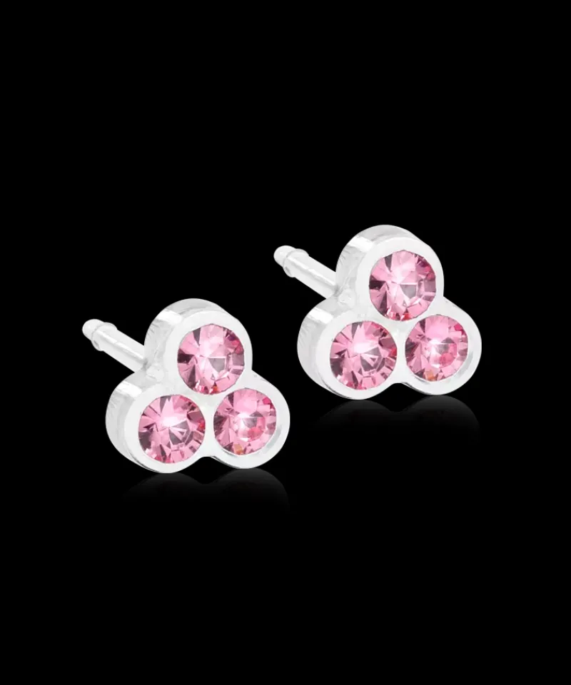 Örhängen MP Clover 6 mm, Light rose 15-0125-24>Blomdahl Online