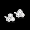 MP Clover 6 mm, Crystal>Blomdahl Örhängen Hot