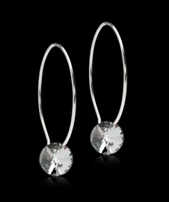 Örhängen NT Ear Ring 25 mm, Round 8 mm, Black diamond 15-1281-4812>Blomdahl New