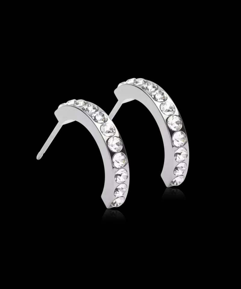 Örhängen NT Pendant Brilliance Curved 20 mm , Crystal 15-12148-01>Blomdahl Outlet