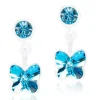 Örhängen Pendant Butterfly Aquamarine 15‑0103‑9905>Blomdahl Clearance