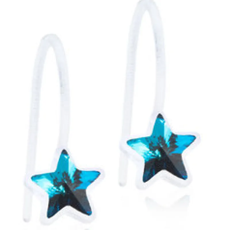 Örhängen Pendant Fixed Star Aquamarine 15‑0180‑0805>Blomdahl Sale