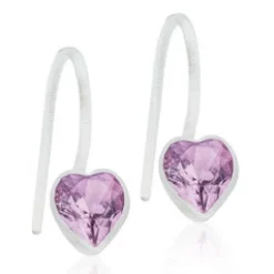 Örhängen Pendant Fixed Heart Light Amethyst 15‑0180‑2174>Blomdahl Clearance