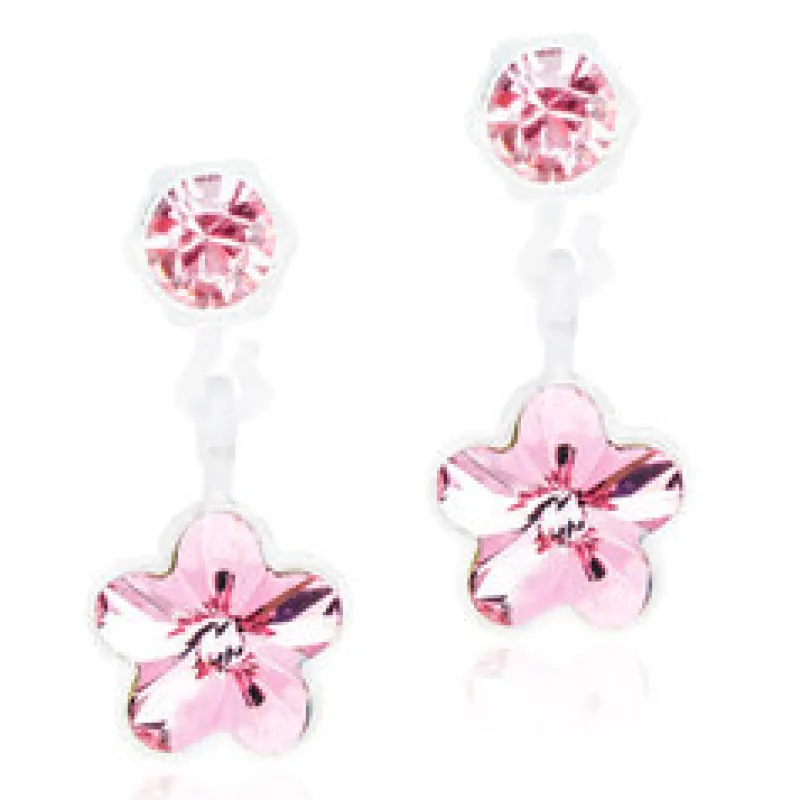 Örhängen Pendant Flower Light Rose 15‑0103‑3024>Blomdahl Hot