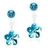 Örhängen Pendant Flower Aquamarine 15‑0103‑3005>Blomdahl Sale
