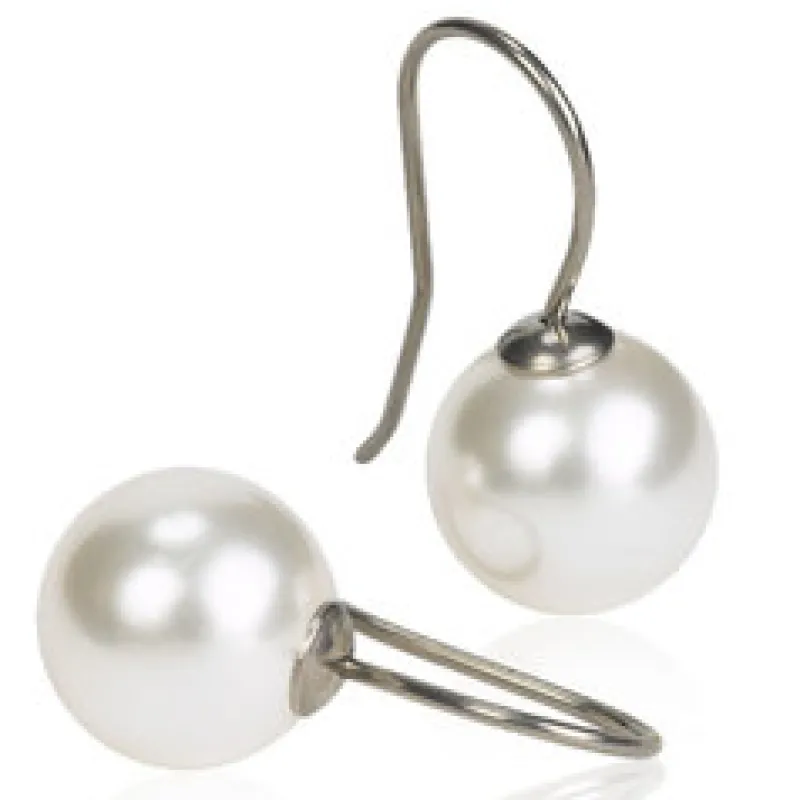 Örhängen Pendant Pearl White 15‑1238‑59>Blomdahl Sale