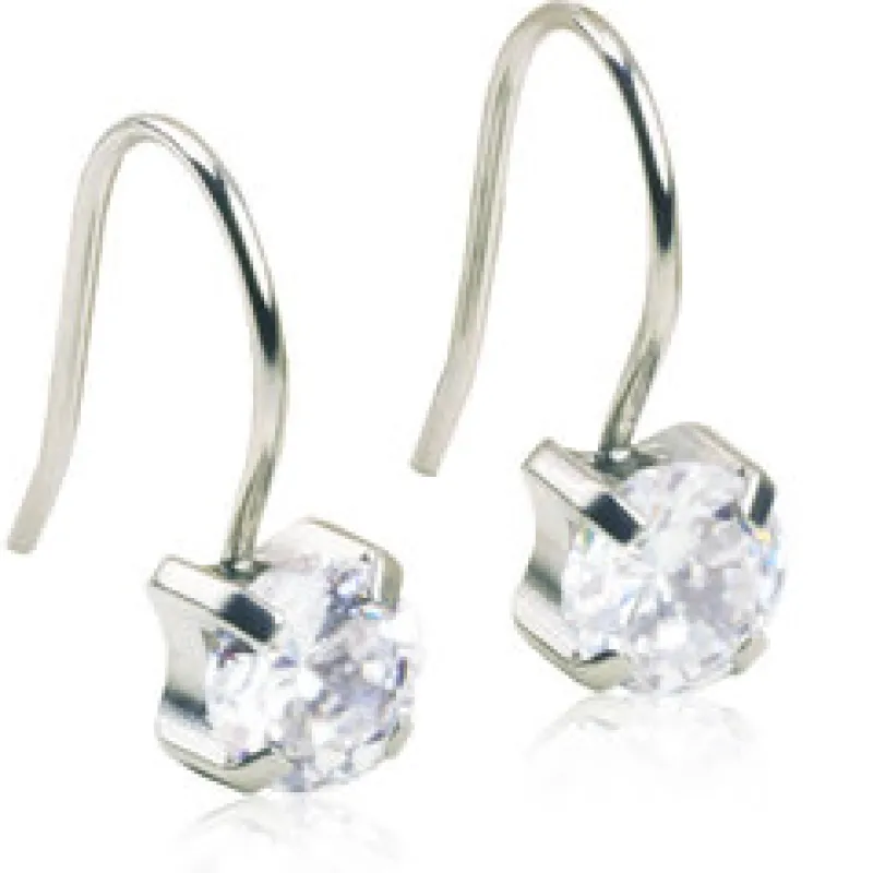 Örhängen Pendant Tiffany CZ White 15‑1230‑30>Blomdahl