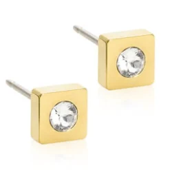 Örhängen Petite Square Crystal 15‑1319‑01>Blomdahl Online