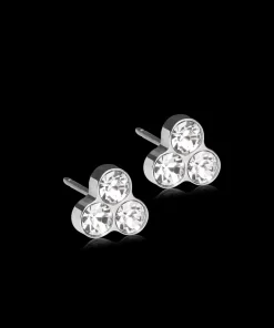ST Clover 8 mm, Crystal>Blomdahl Örhängen Sale