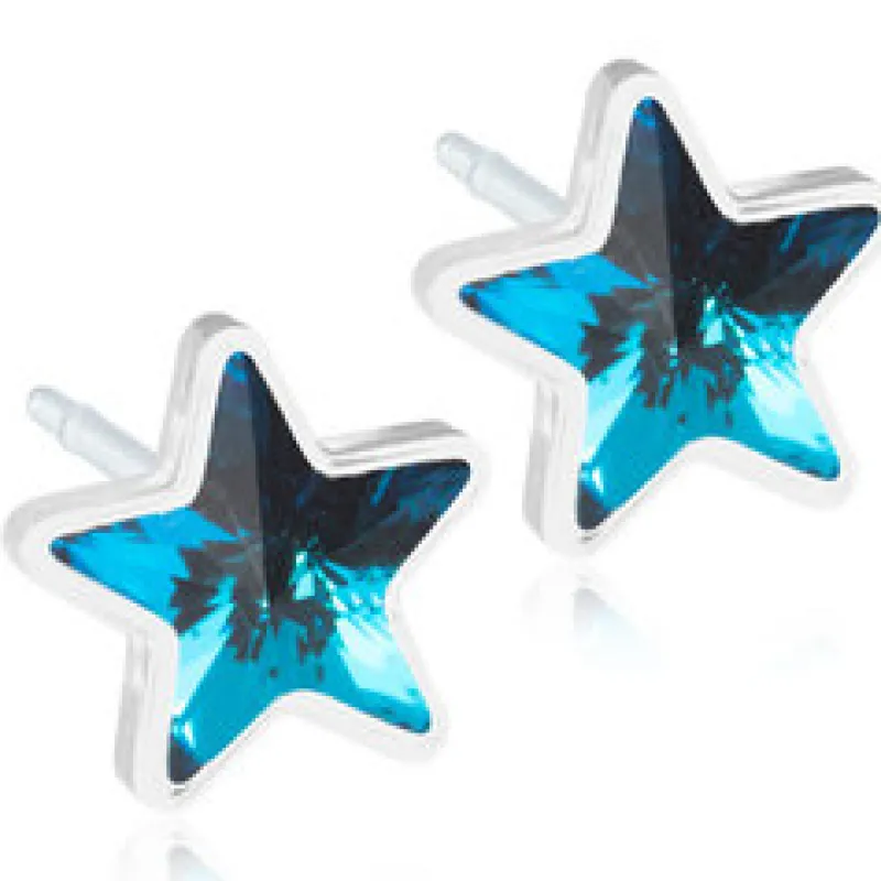 Örhängen Star Aquamarine 15‑0108‑05>Blomdahl Online