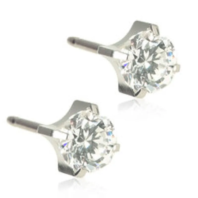 Örhängen Tiffany CZ White 5 mm 15‑1404‑30>Blomdahl Clearance
