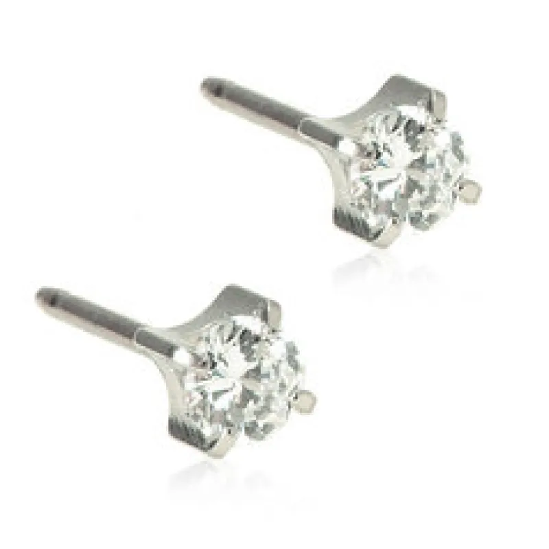 Örhängen Tiffany CZ White 4 mm 15‑1403‑30>Blomdahl Best