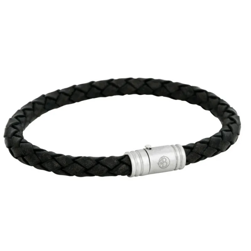 By Billgren – Läder, vintage Svart 8150>Armband