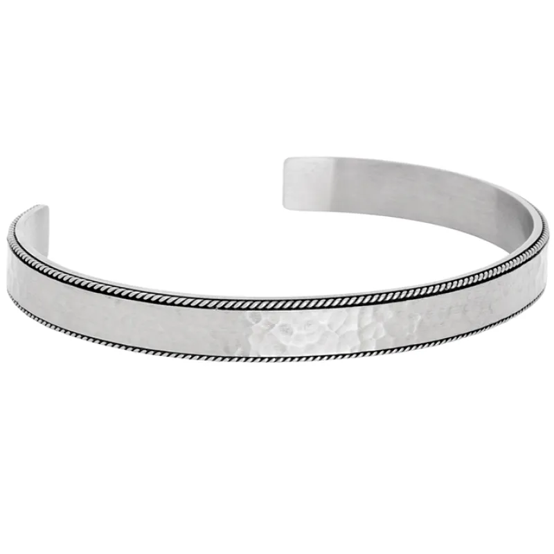 By Billgren cuff, hamrad, matt stål – 8220>Armband New