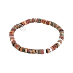 By Billgren jaspis, stål, brun/röd – 8212>Armband Best