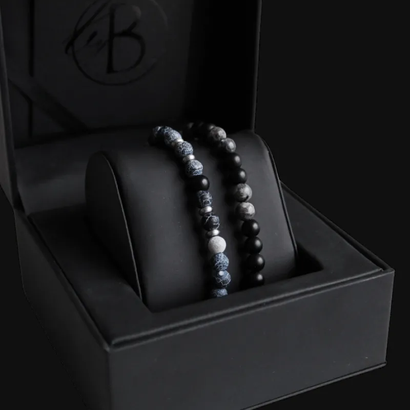 By Billgren sset, beads, blå/svart – 8158-8137>Armband Best