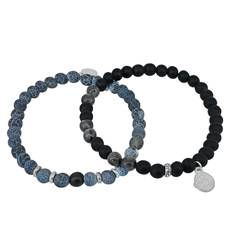 By Billgren sset, beads, blå/svart – 8158-8137>Armband Best