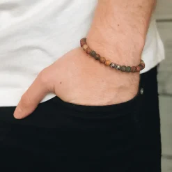 By Billgren Beads, Jaspis röd/brun/grön – 8116>Armband Online