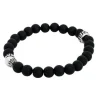 By Billgren Beads, mattsvart/silver – 8916>Armband Outlet