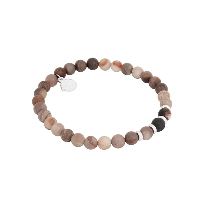 By Billgren Beads, opal, lavasten, beige, svart – 8215>Armband Discount