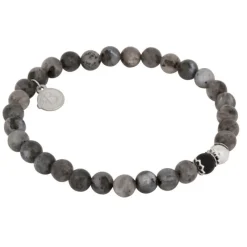 By Billgren Beads, Jaspis grå/silver – 8115>Armband Online