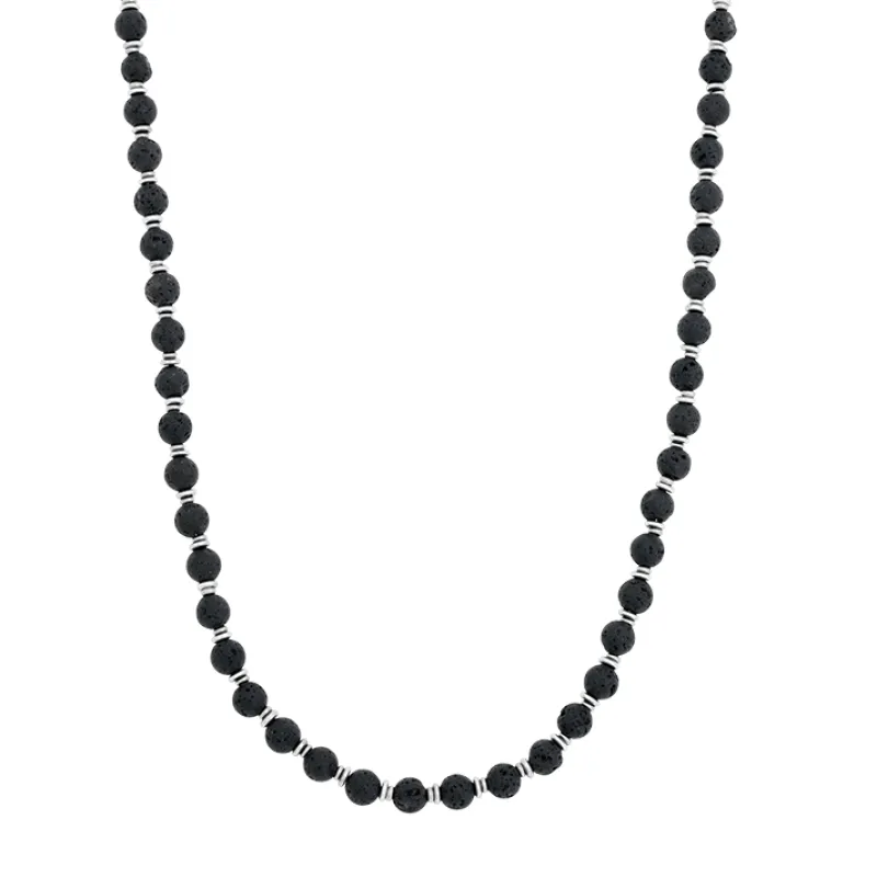 Halsband, beads, lavasten – 9141>By Billgren Outlet