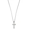 Halsband, kors, stål – 9666>By Billgren Best