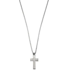Halsband, kors, stål – 9666>By Billgren Best